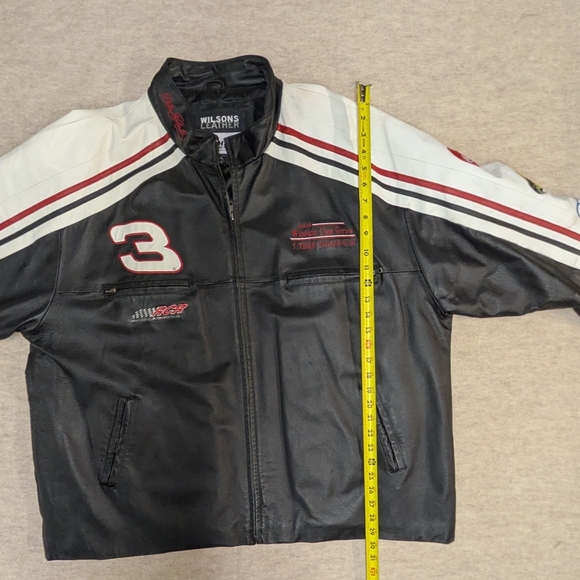 Dale Earnhardt NASCAR Wilsons Leather 90s Jacket Sponsor Logo Winston Cup 2XL - Picture 5 of 16